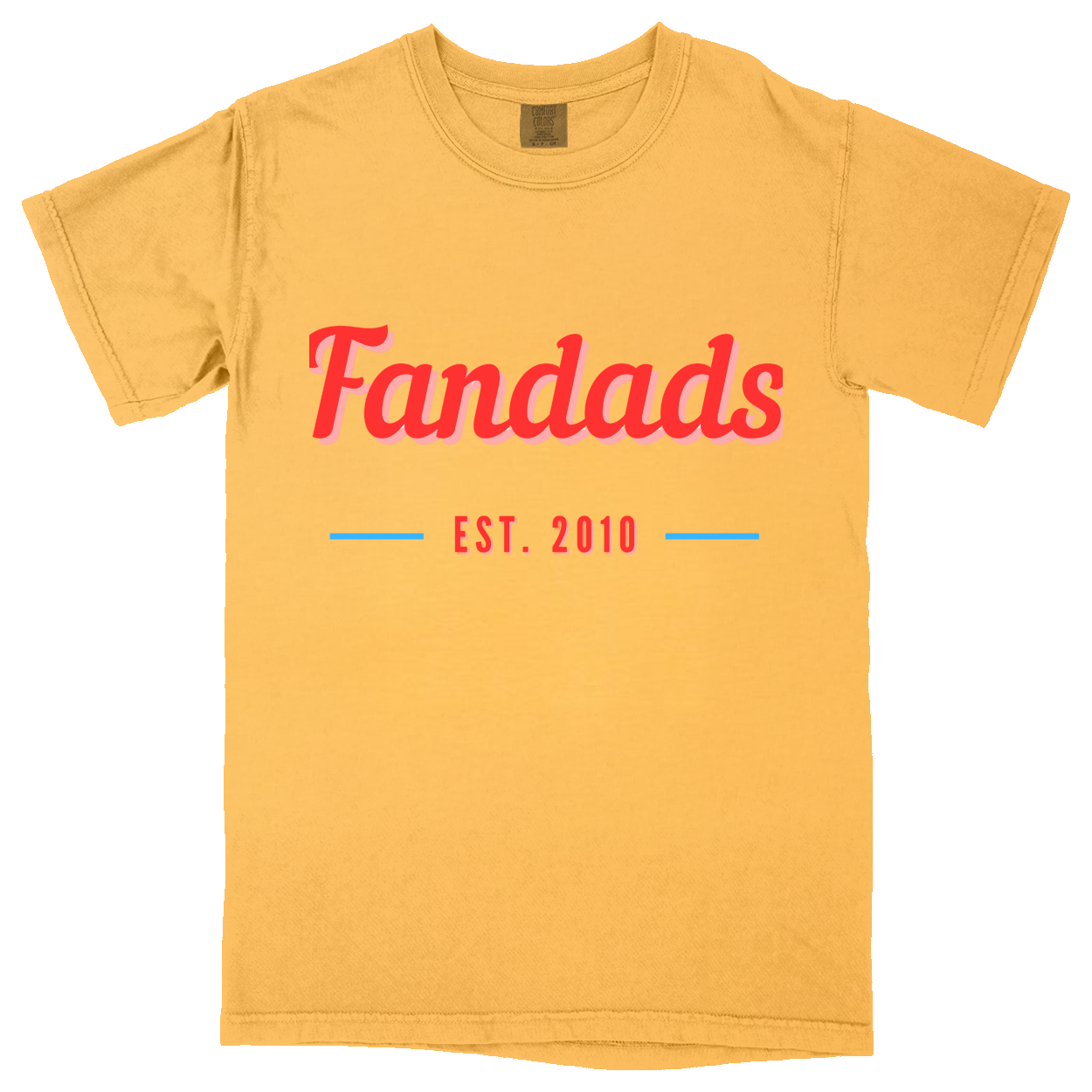Comfort Colors Soft Heavyweight Tee - Yellow - front***Yellow|||Comfort Colors Soft Heavyweight Tee
