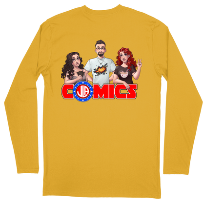 Long Sleeve Unisex T-shirt - Athletic Gold - back