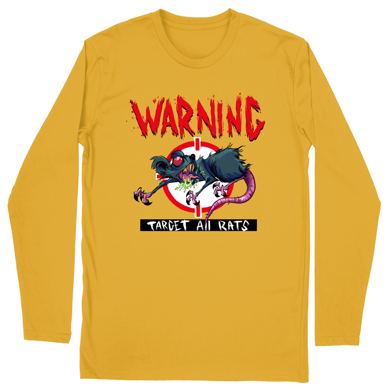 Long Sleeve Unisex T-shirt - Athletic Gold - front