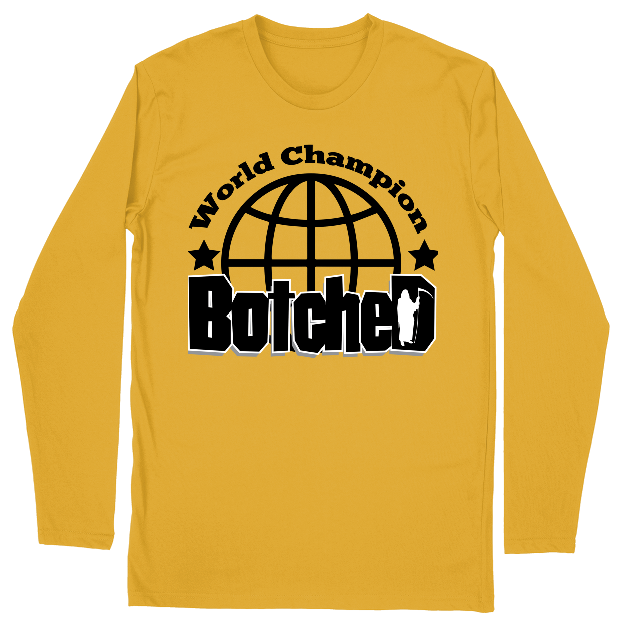 Long Sleeve Unisex T-shirt - Athletic Gold - front
