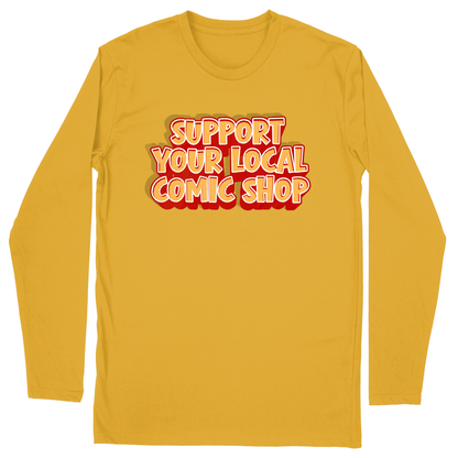 Long Sleeve Unisex T-shirt - Athletic Gold - front