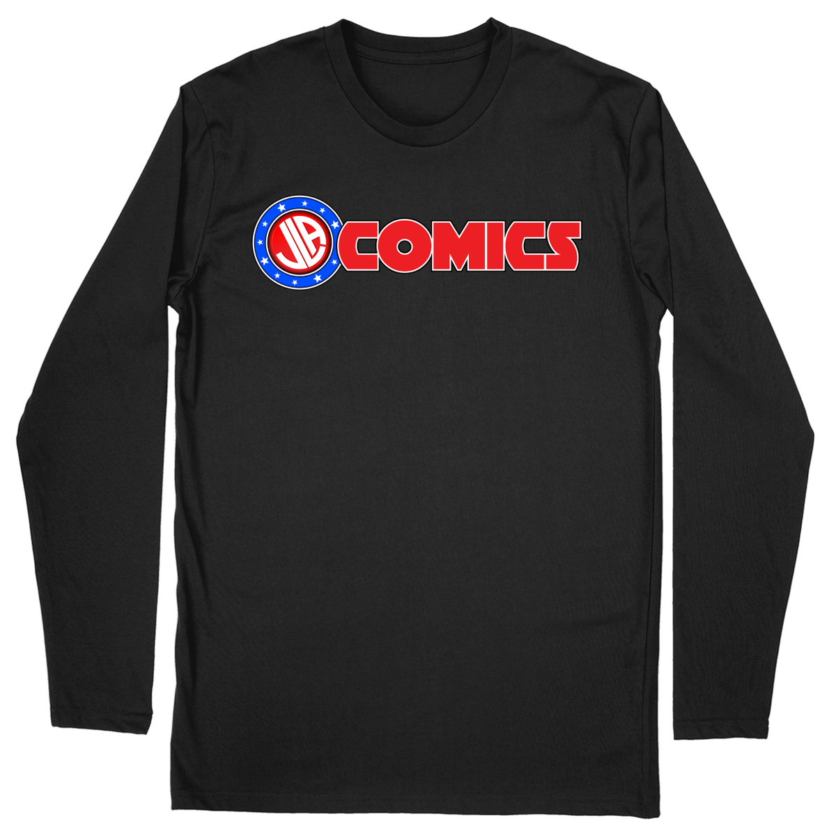 Long Sleeve Unisex T-shirt - Black - front