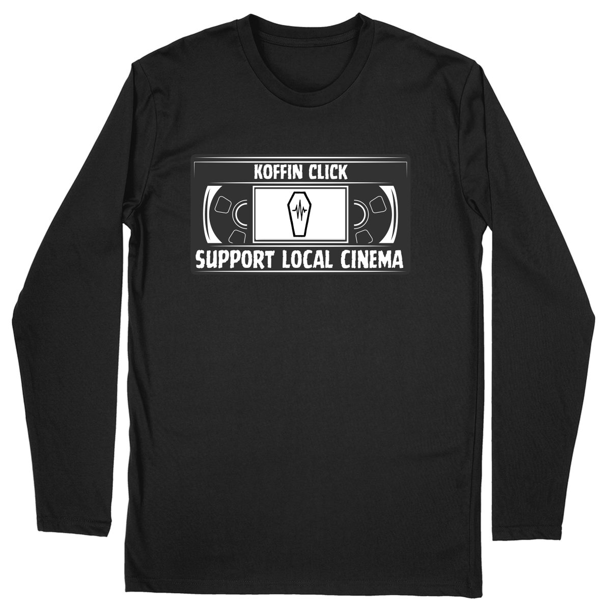 Long Sleeve Unisex T-shirt - Black - front
