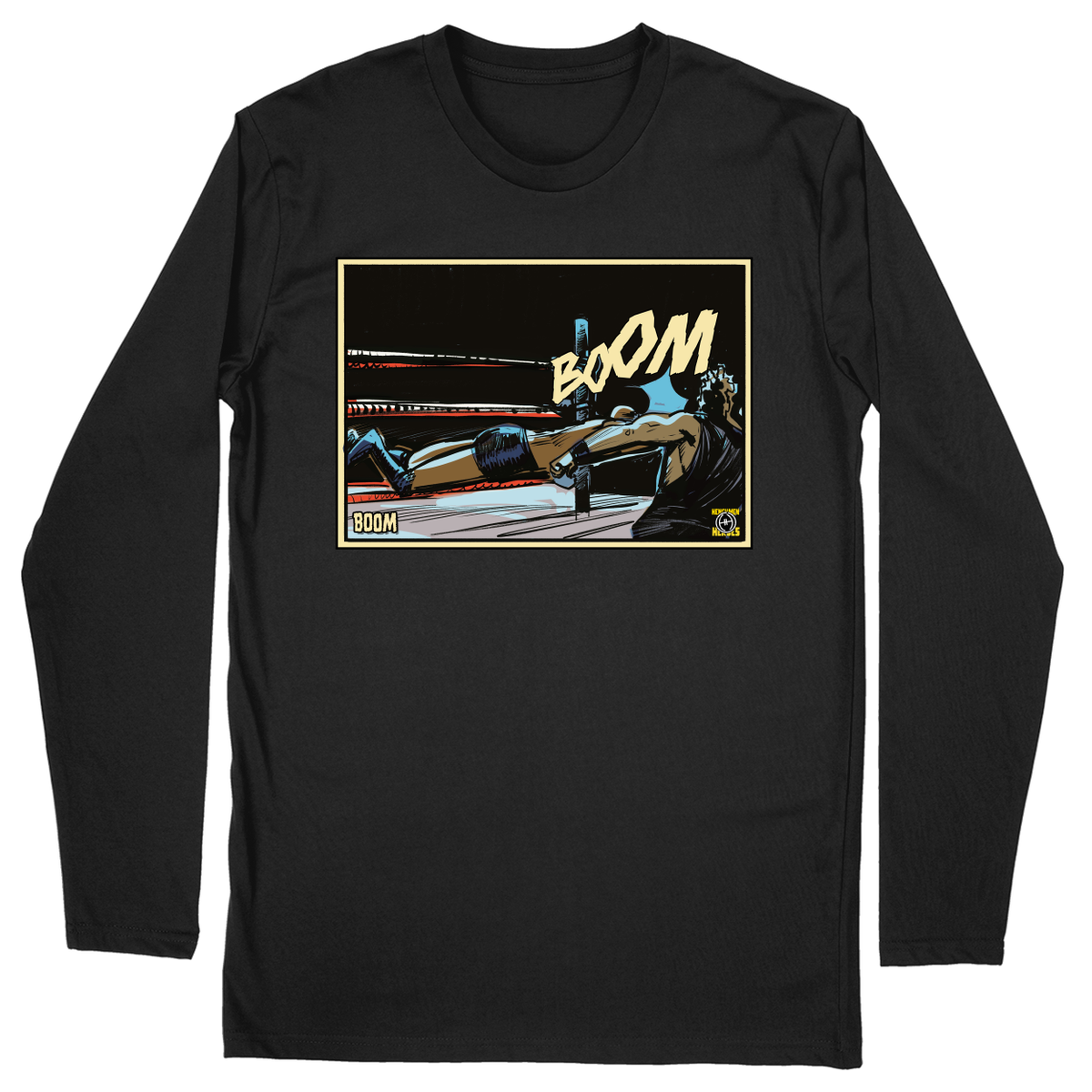 Long Sleeve Unisex T-shirt - Black - front