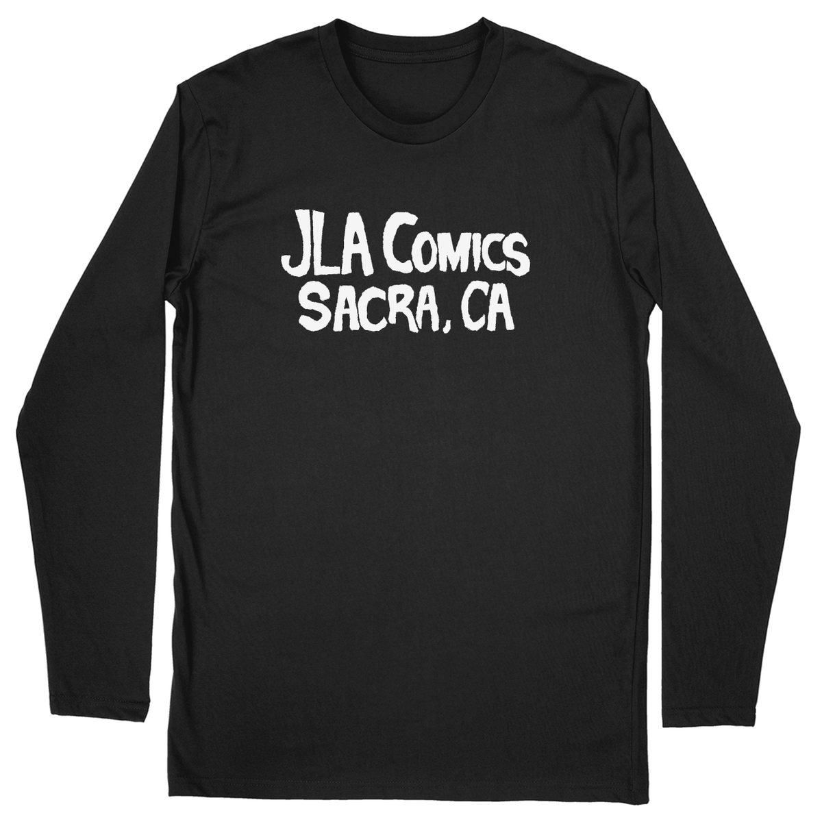 Long Sleeve Unisex T-shirt - Black - front***Black|||Long Sleeve Unisex T-shirt