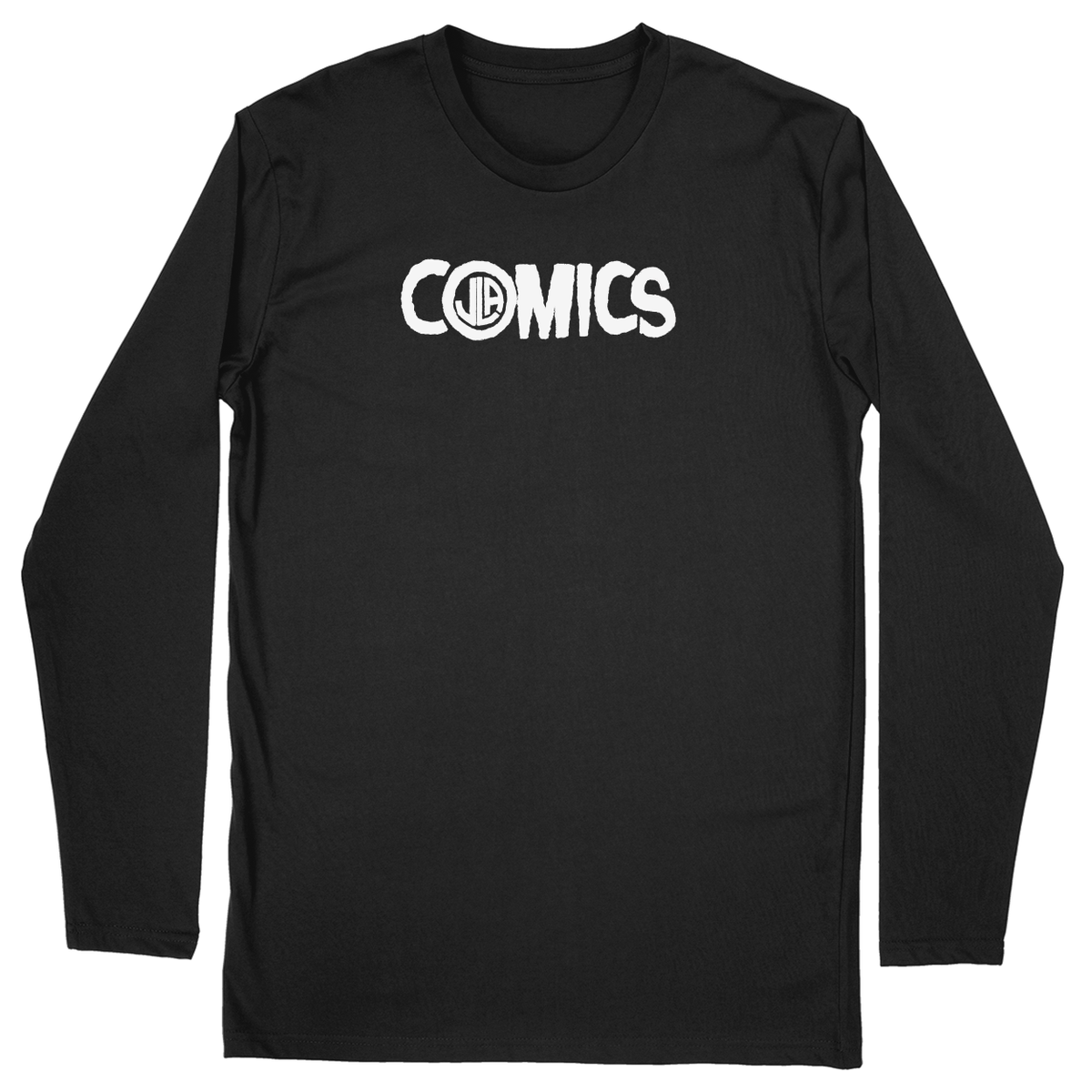 Long Sleeve Unisex T-shirt - Black - front***Black|||Long Sleeve Unisex T-shirt