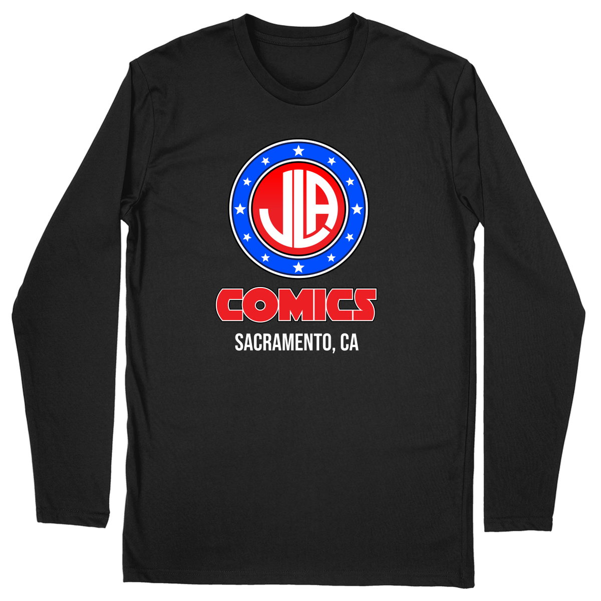 Long Sleeve Unisex T-shirt - Black - front