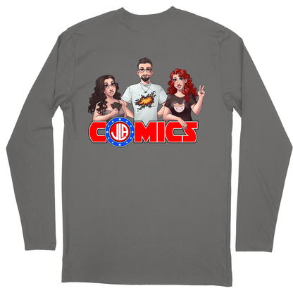 Long Sleeve Unisex T-shirt - Charcoal - back