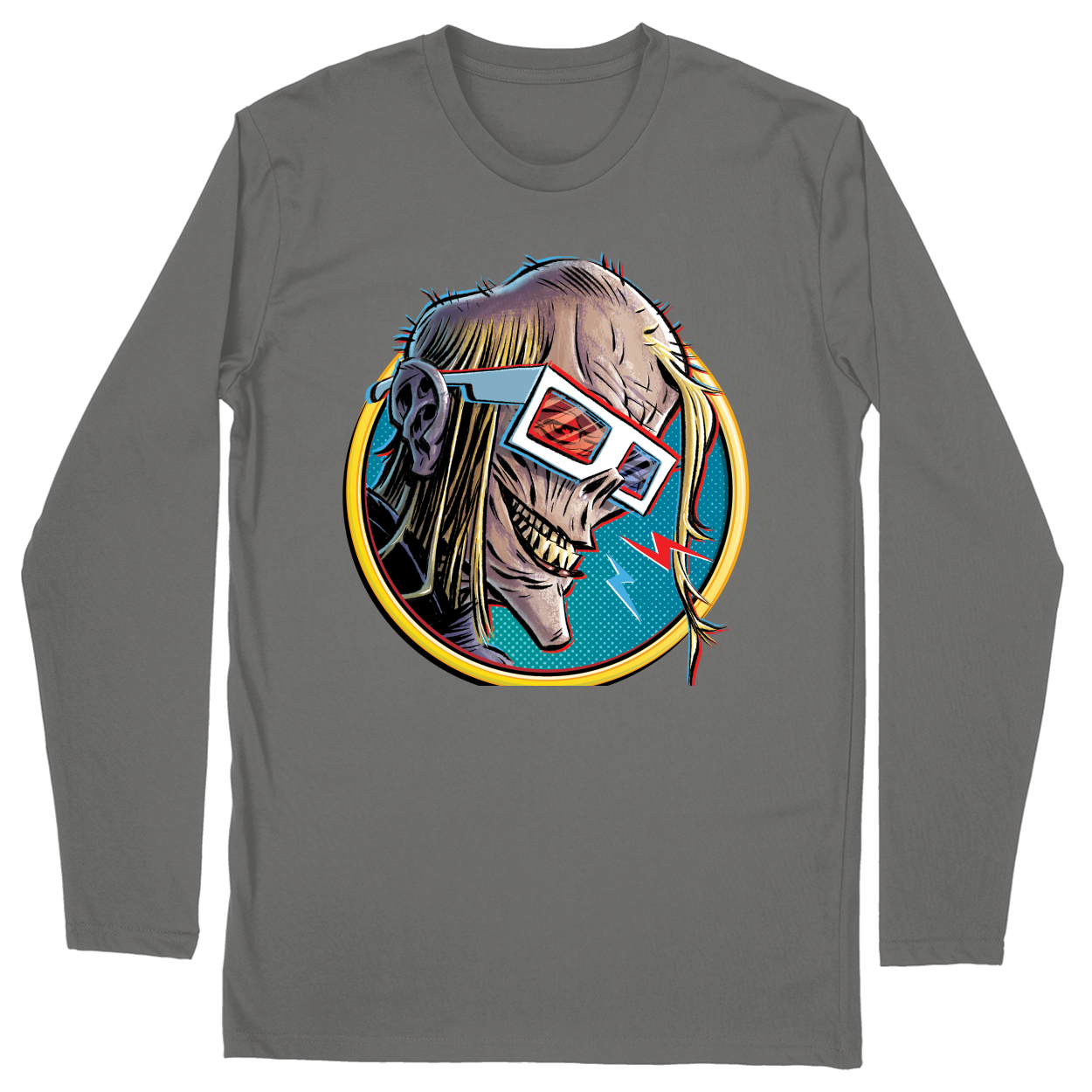 Long Sleeve Unisex T-shirt - Charcoal - front***Charcoal|||Long Sleeve Unisex T-shirt