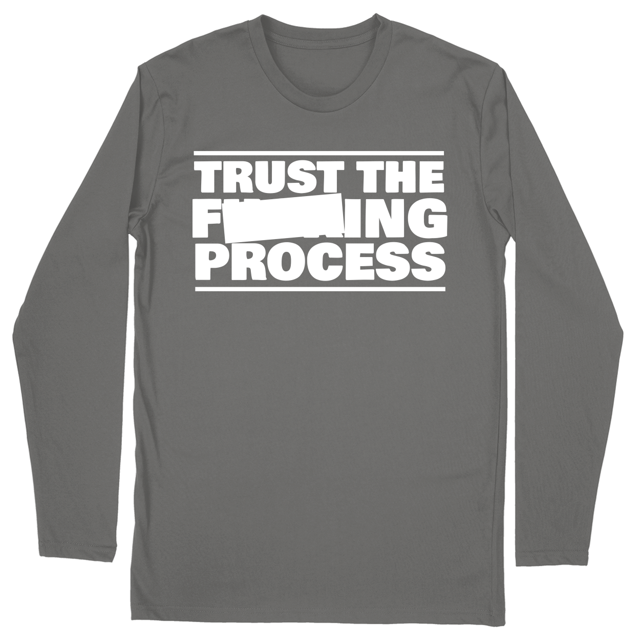 Long Sleeve Unisex T-shirt - Charcoal - front