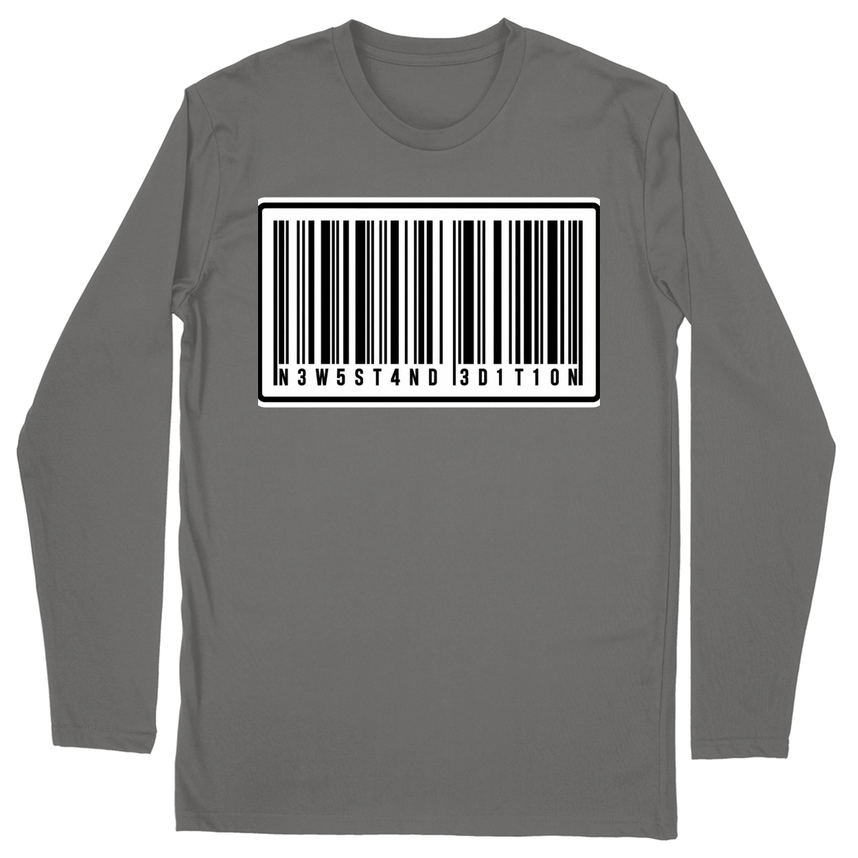Long Sleeve Unisex T-shirt - Charcoal - front