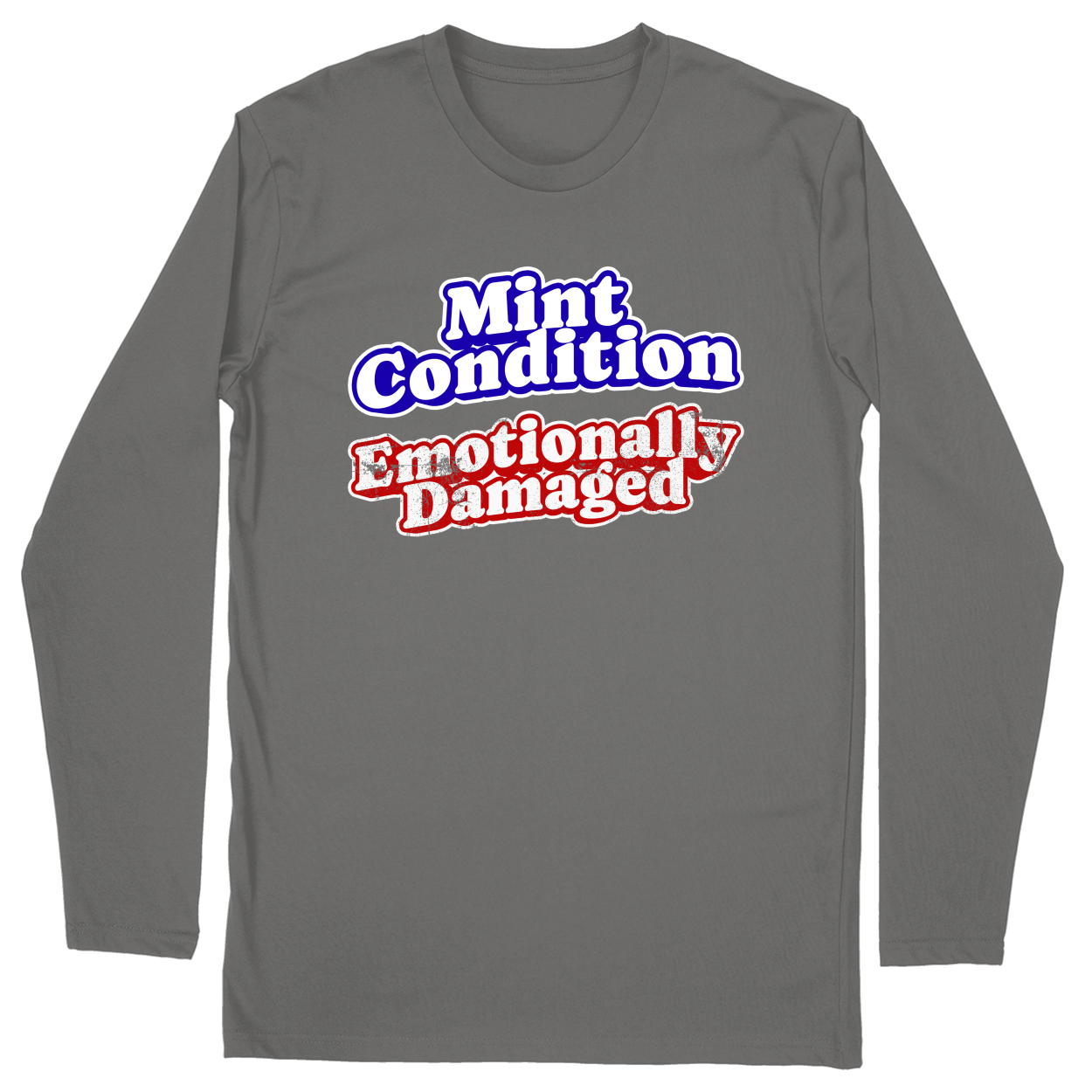 Long Sleeve Unisex T-shirt - Charcoal - front***Charcoal|||Long Sleeve Unisex T-shirt