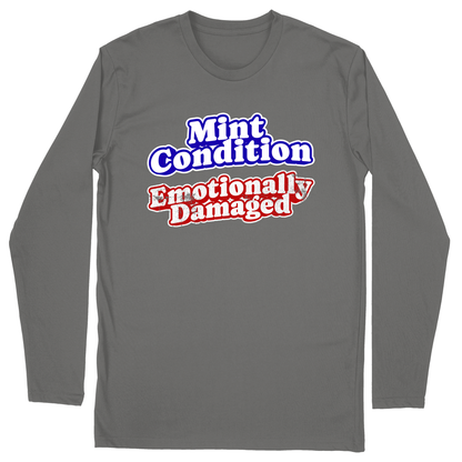 Long Sleeve Unisex T-shirt - Charcoal - front