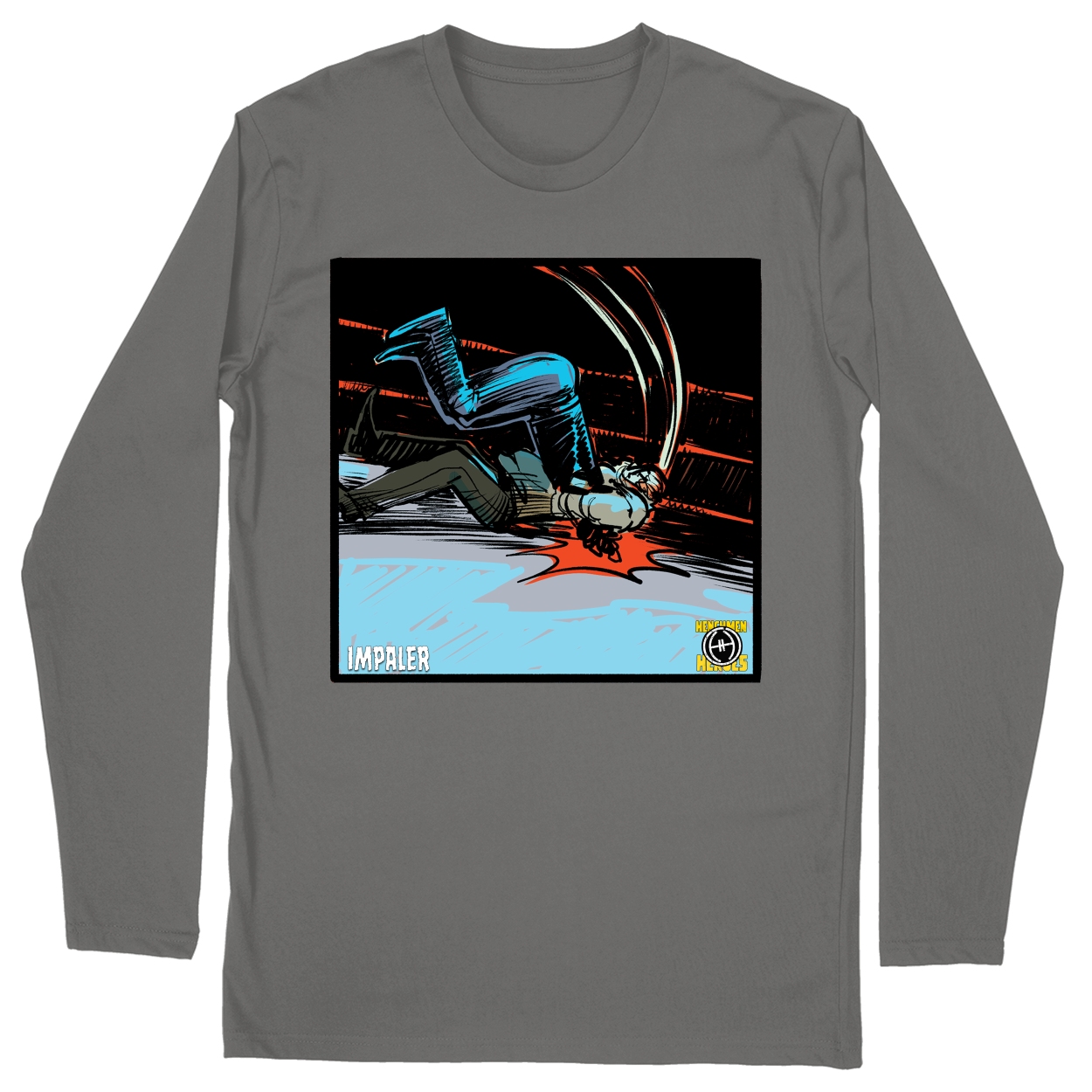 Long Sleeve Unisex T-shirt - Charcoal - front