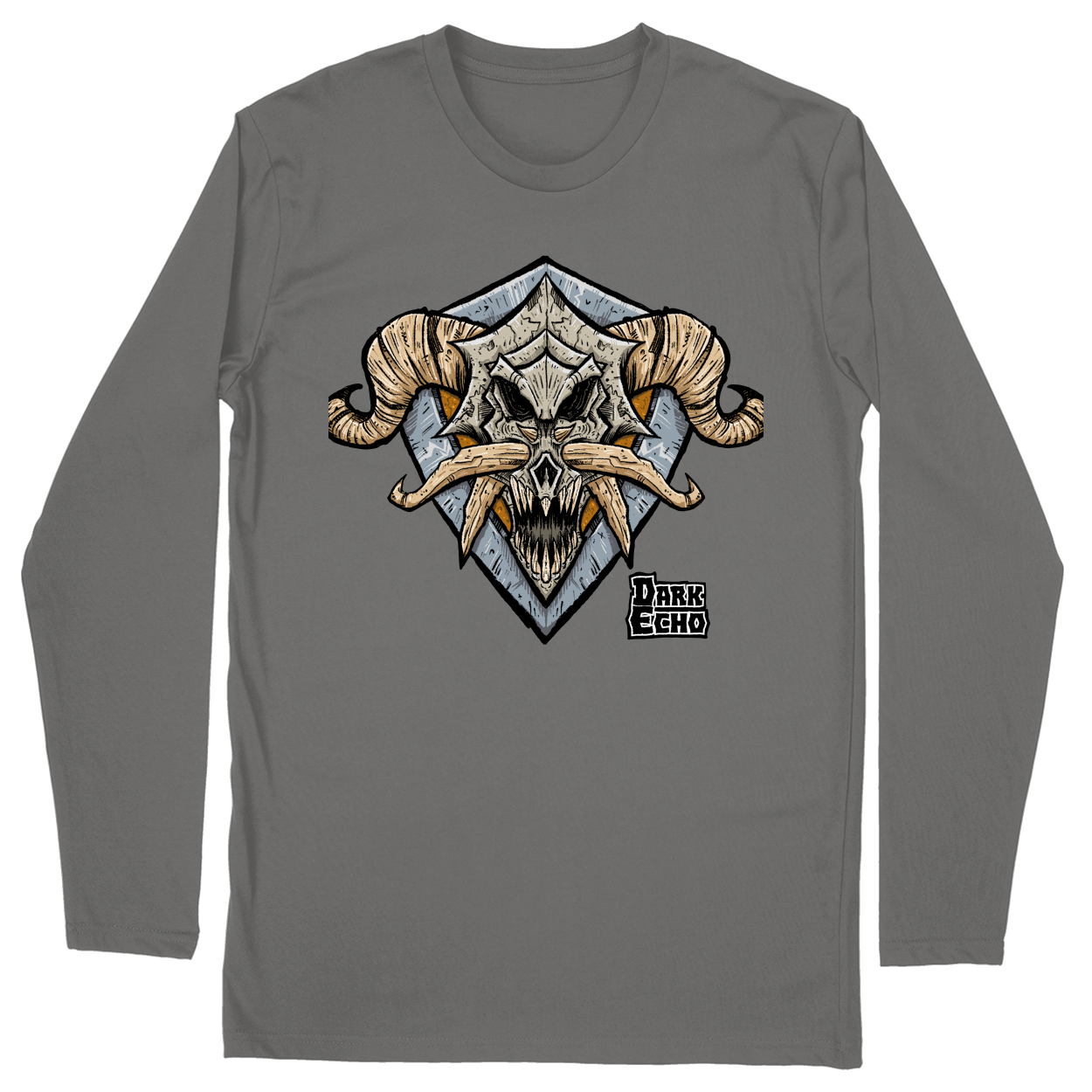 Long Sleeve Unisex T-shirt - Charcoal - front***Charcoal|||Long Sleeve Unisex T-shirt