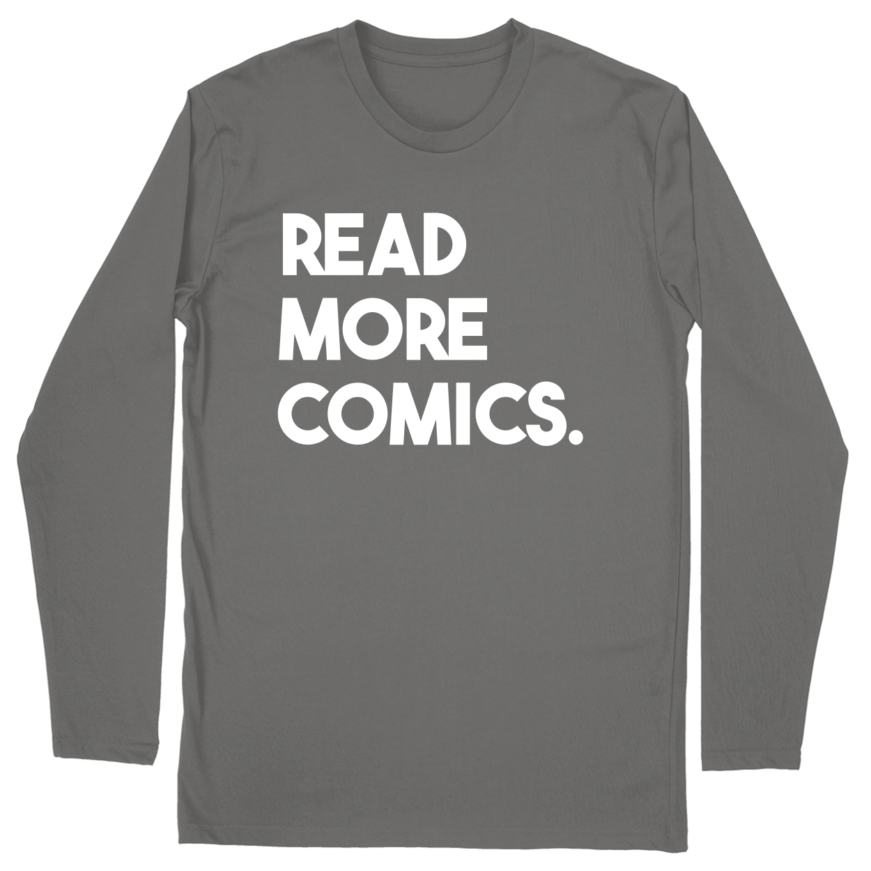 Long Sleeve Unisex T-shirt - Charcoal - front