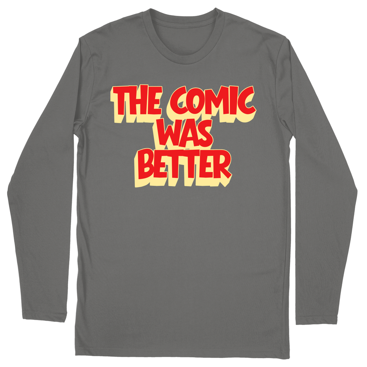 Long Sleeve Unisex T-shirt - Charcoal - front***Charcoal|||Long Sleeve Unisex T-shirt
