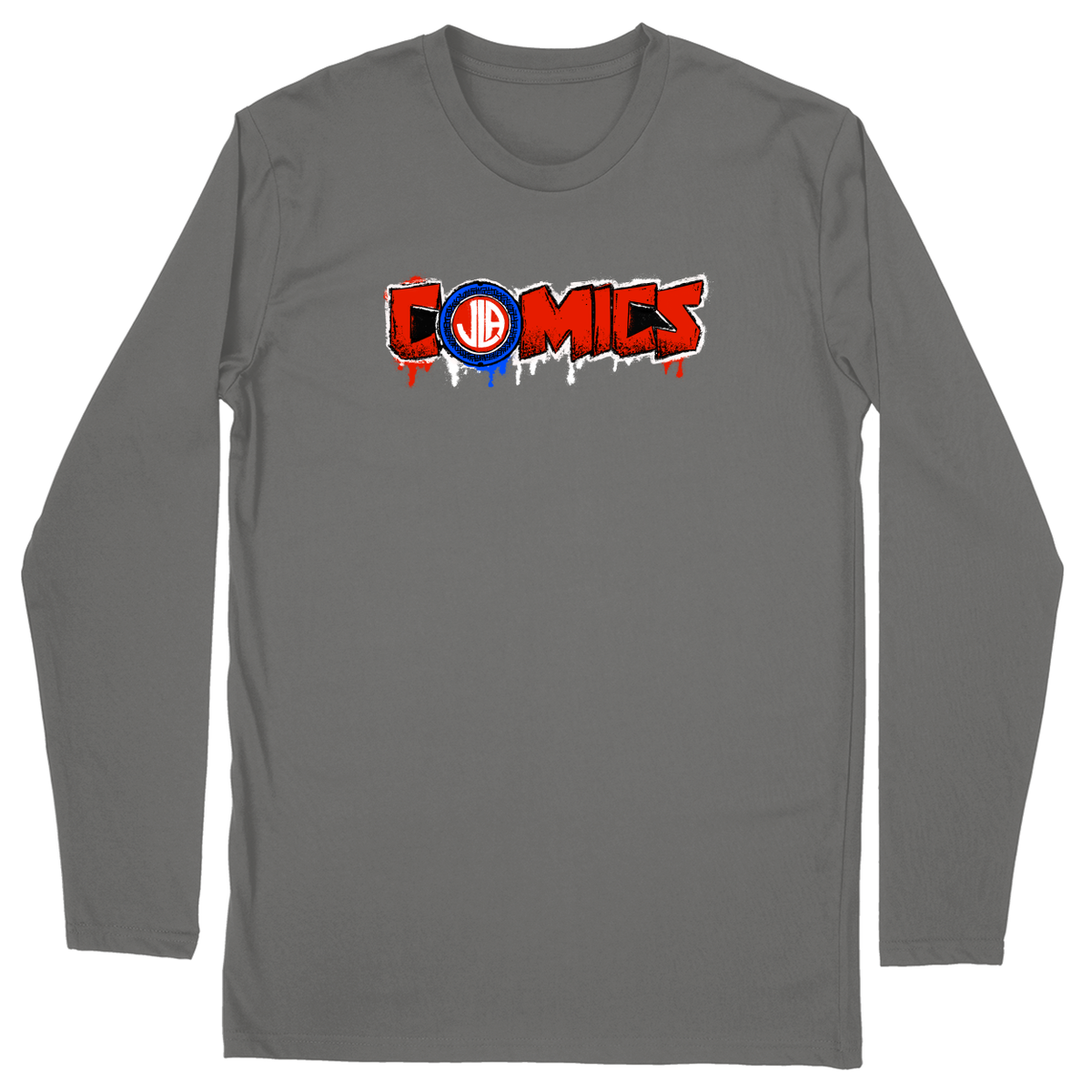 Long Sleeve Unisex T-shirt - Charcoal - front