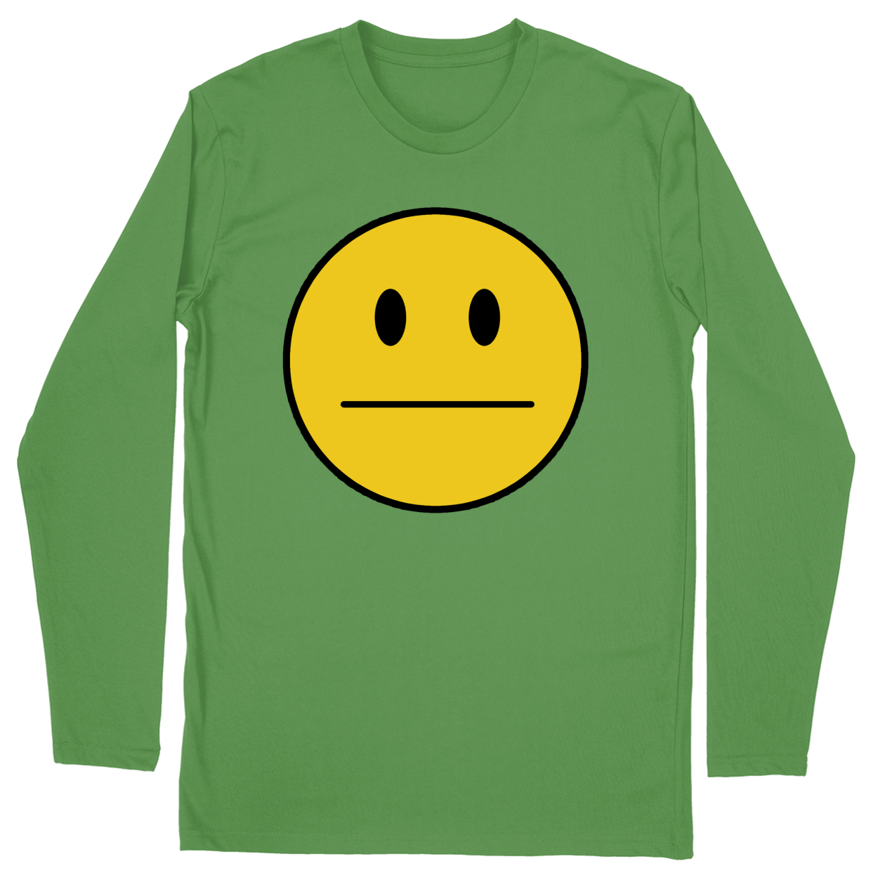 Long Sleeve Unisex T-shirt - Green - front***Green|||Long Sleeve Unisex T-shirt