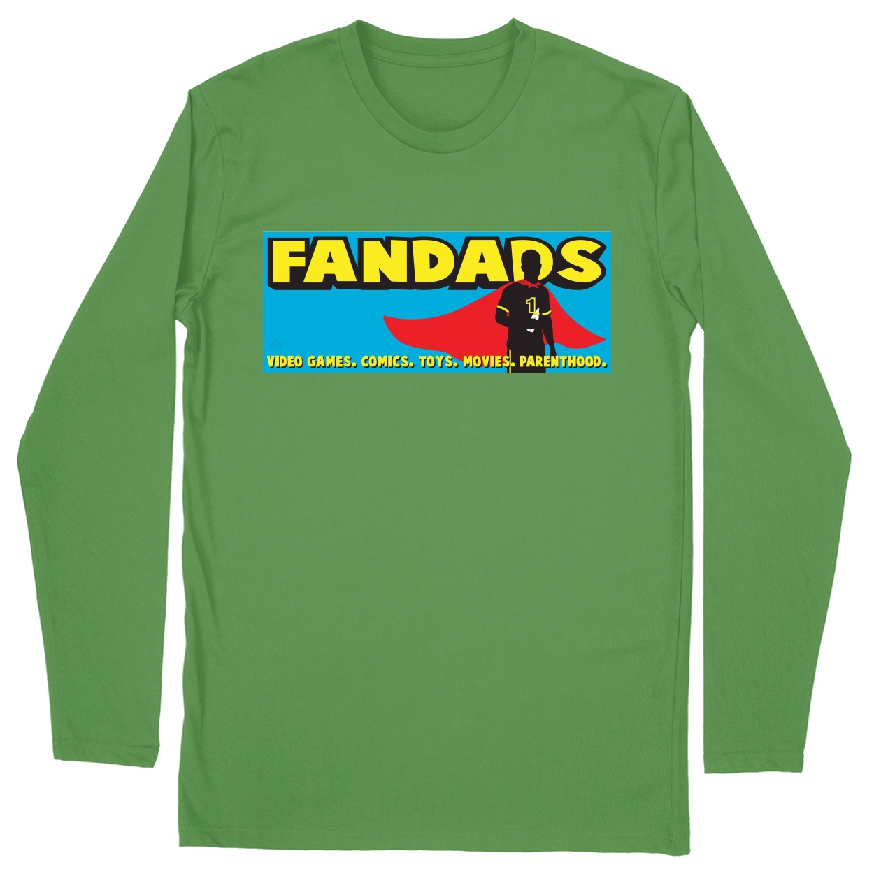 Long Sleeve Unisex T-shirt - Green - front***Green|||Long Sleeve Unisex T-shirt
