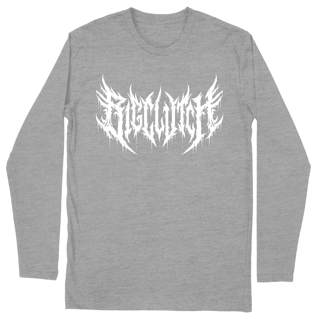 Long Sleeve Unisex T-shirt - Heather Grey - front***Heather Grey|||Long Sleeve Unisex T-shirt