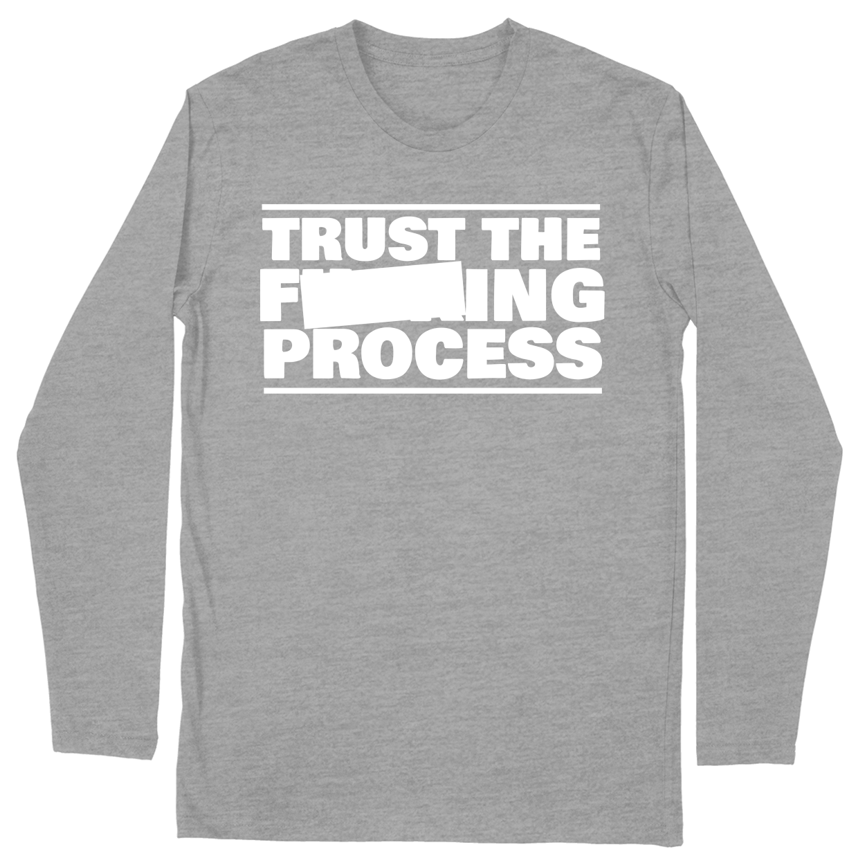 Long Sleeve Unisex T-shirt - Heather Grey - front***Heather Grey|||Long Sleeve Unisex T-shirt