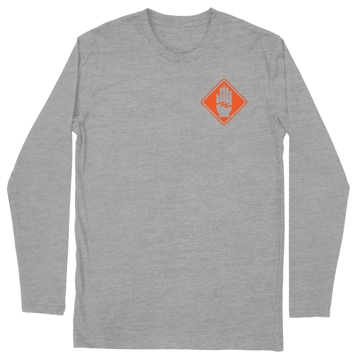 Long Sleeve Unisex T-shirt - Heather Grey - front***Heather Grey|||Long Sleeve Unisex T-shirt