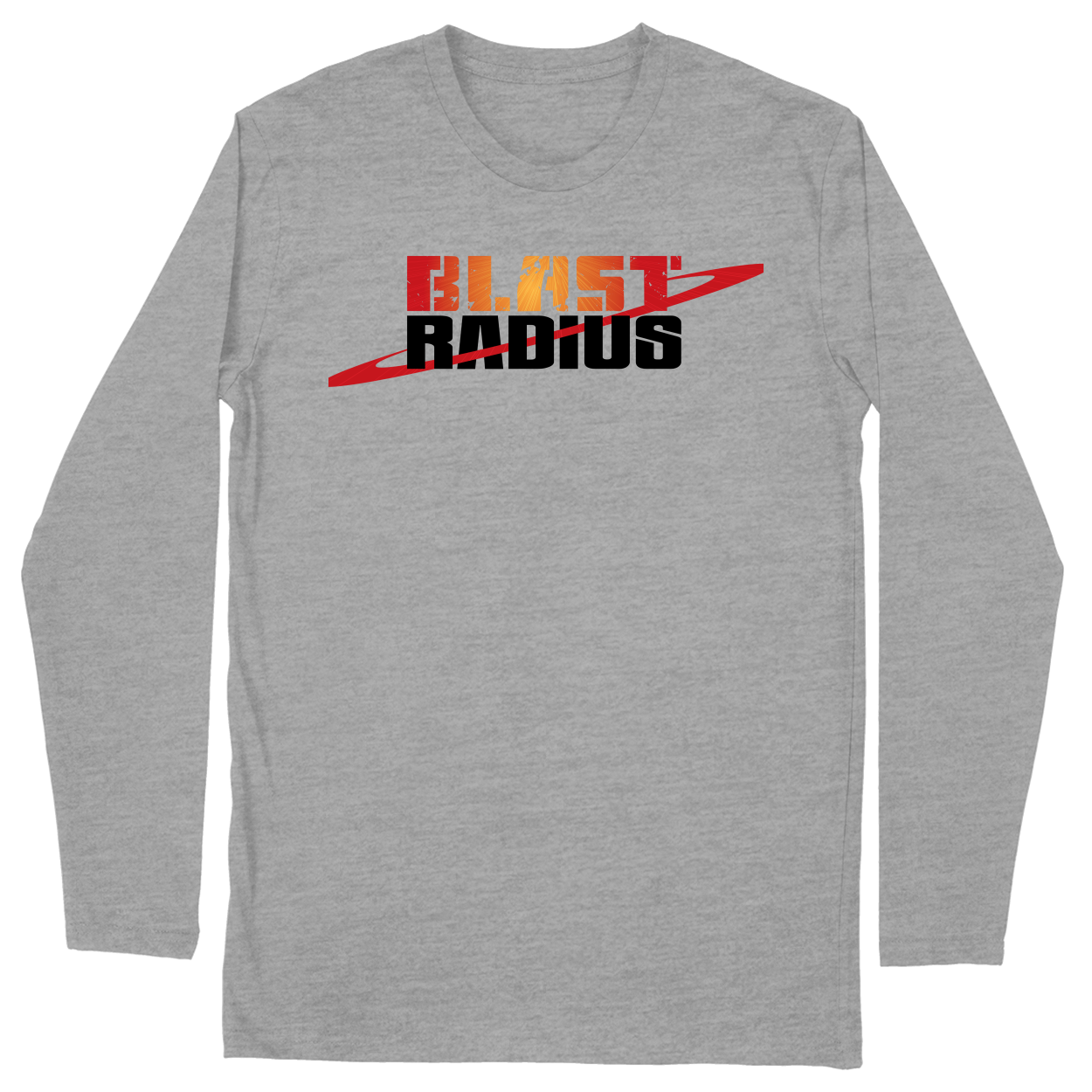Long Sleeve Unisex T-shirt - Heather Grey - front