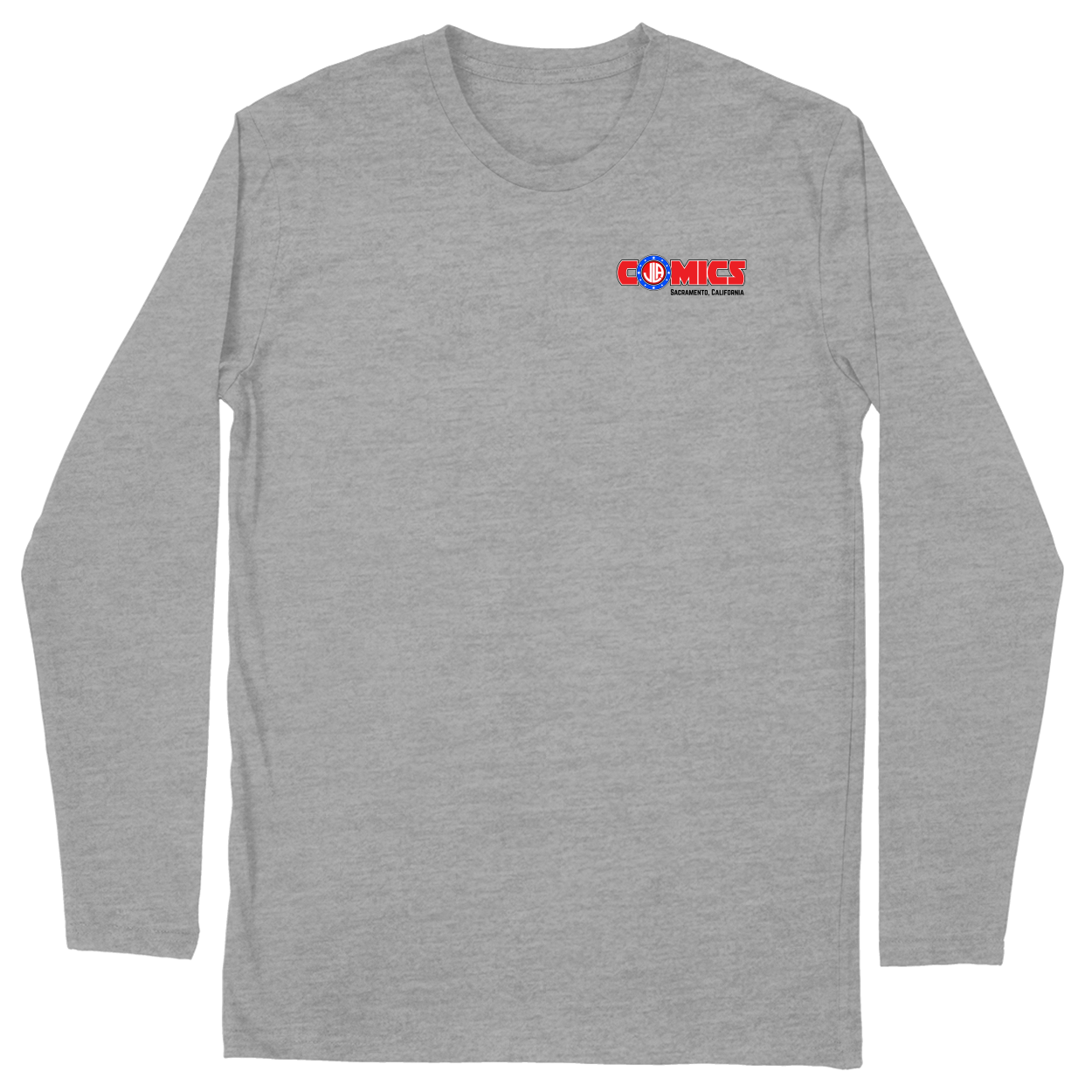 Long Sleeve Unisex T-shirt - Heather Grey - front