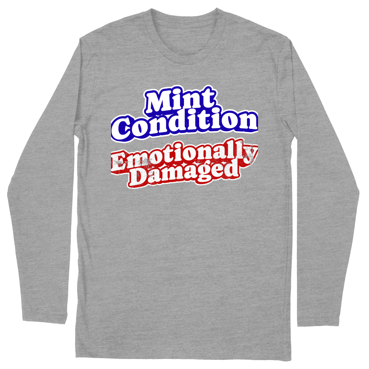 Long Sleeve Unisex T-shirt - Heather Grey - front