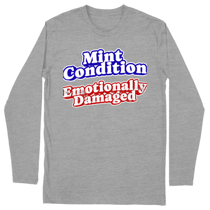 Long Sleeve Unisex T-shirt - Heather Grey - front