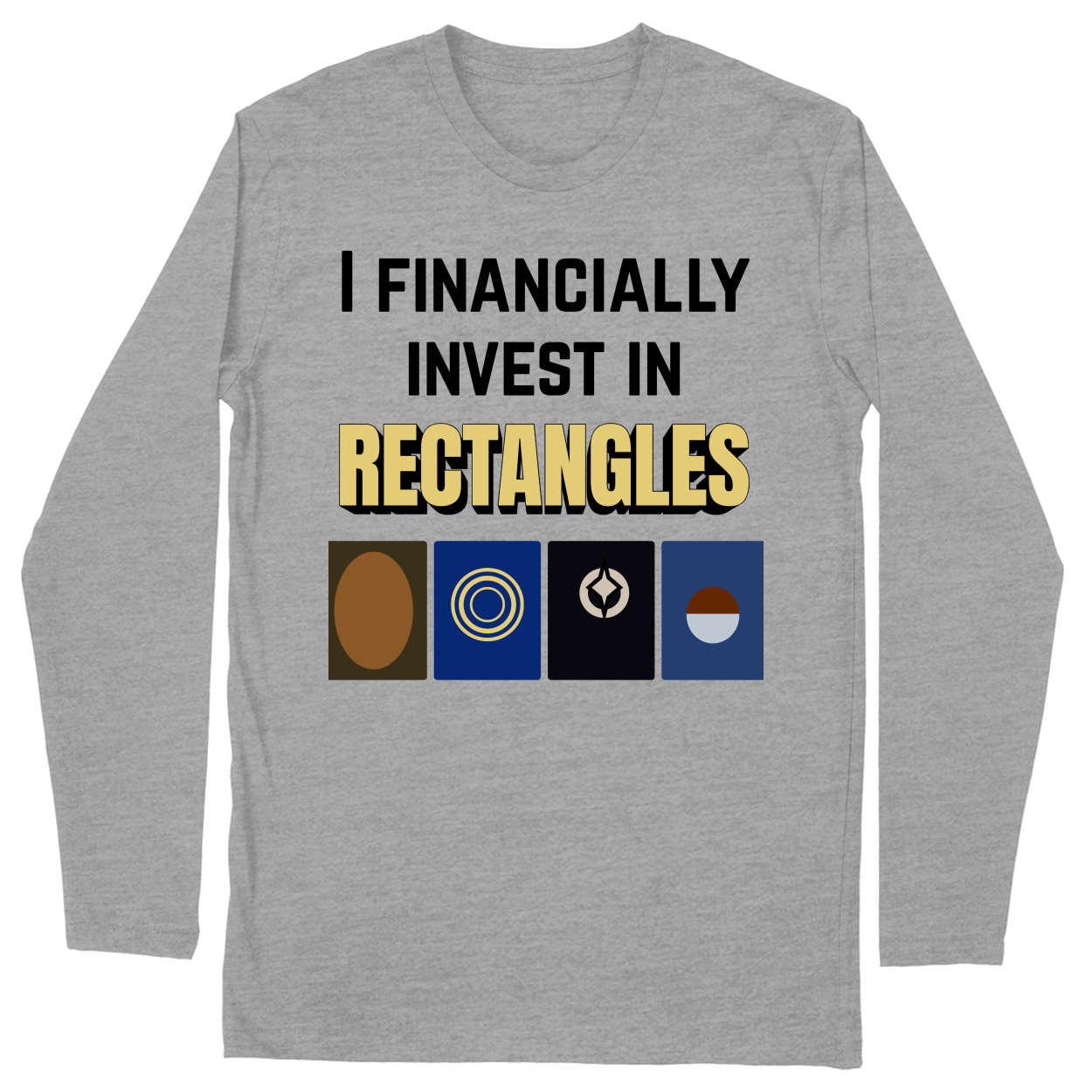 Long Sleeve Unisex T-shirt - Heather Grey - front***Heather Grey|||Long Sleeve Unisex T-shirt