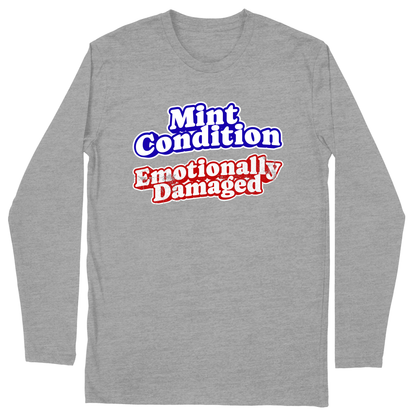 Long Sleeve Unisex T-shirt - Heather Grey - front