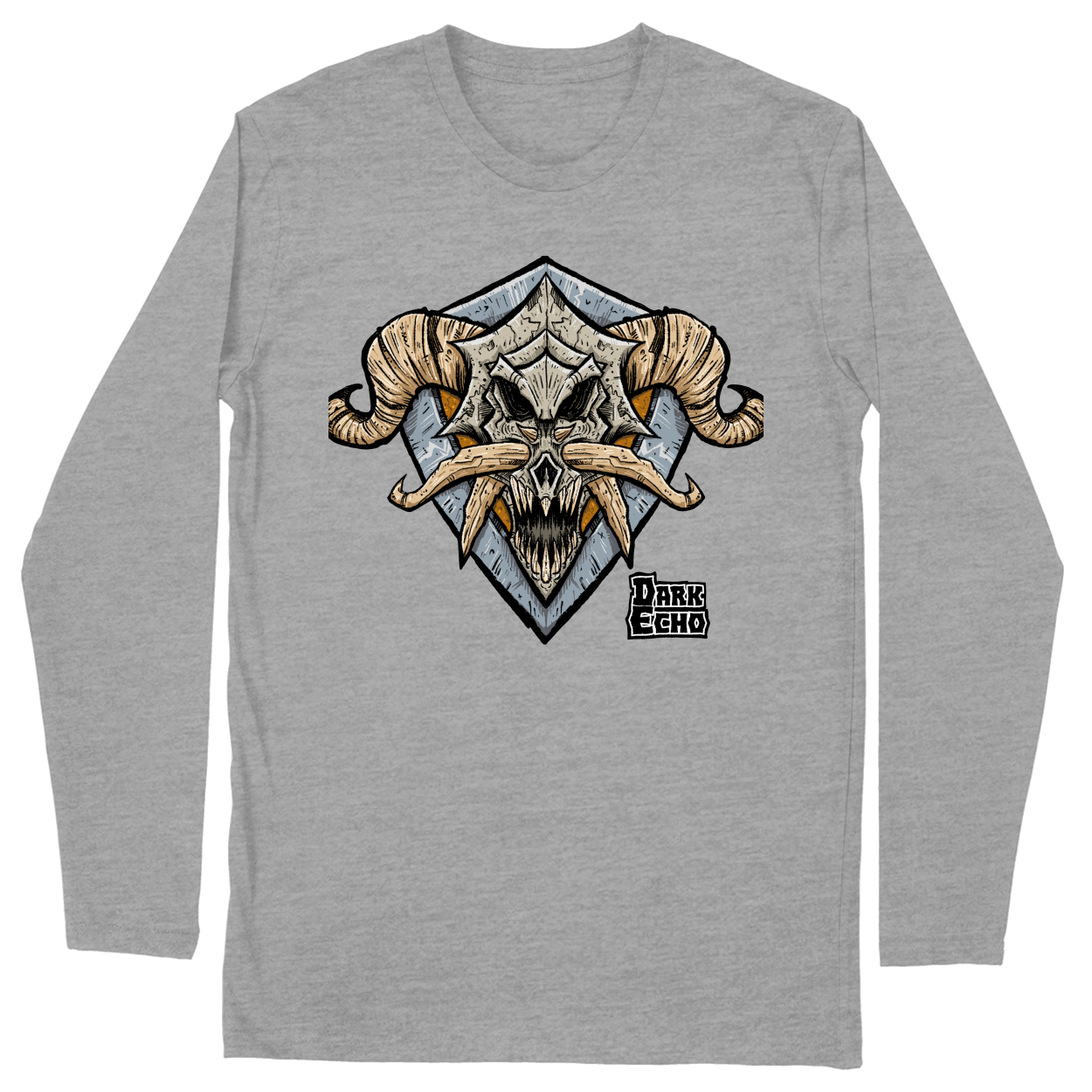 Long Sleeve Unisex T-shirt - Heather Grey - front