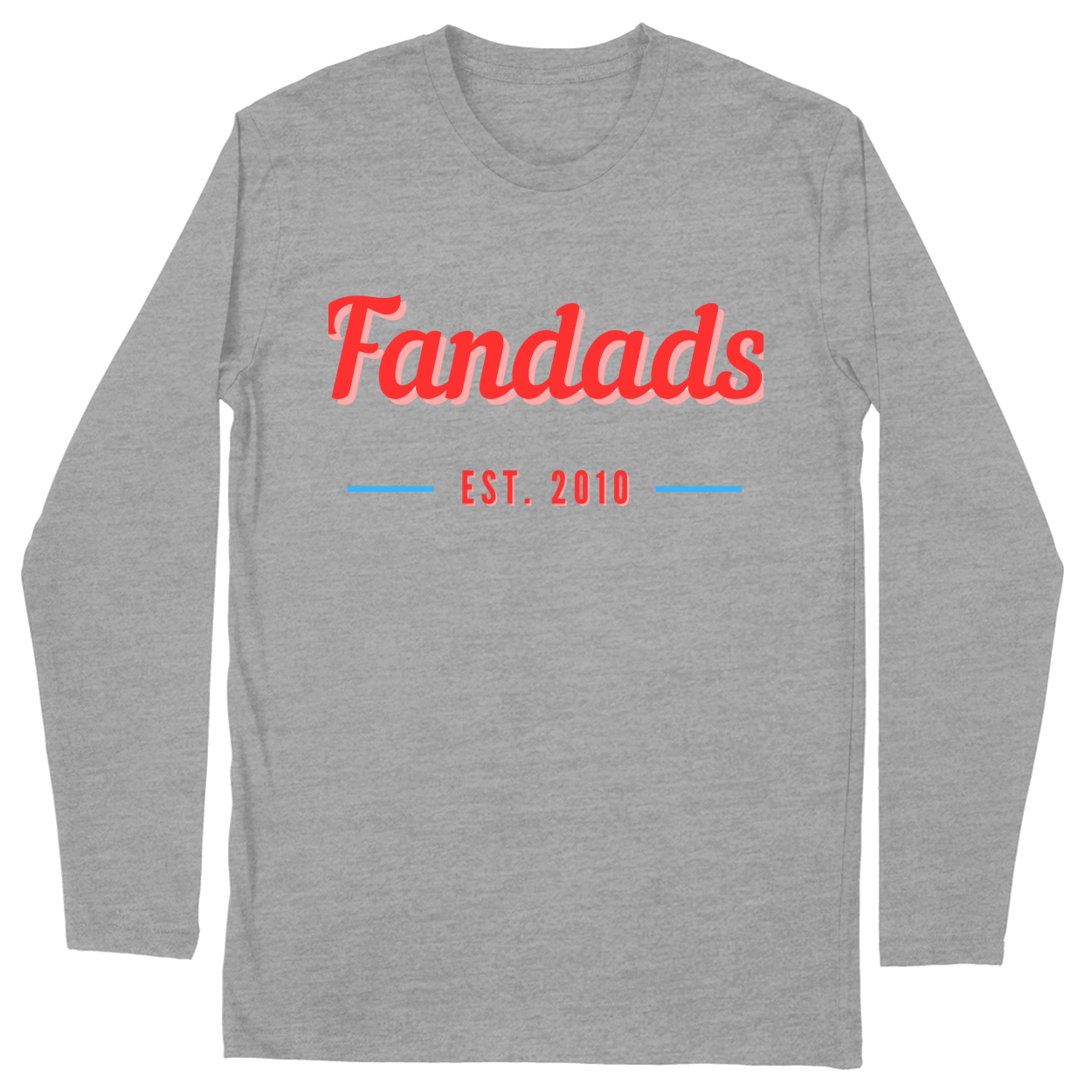 Long Sleeve Unisex T-shirt - Heather Grey - front