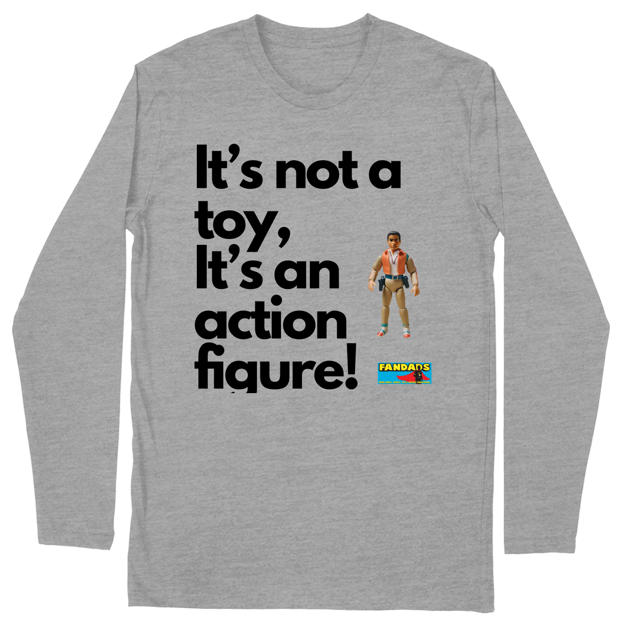 Long Sleeve Unisex T-shirt - Heather Grey - front***Heather Grey|||Long Sleeve Unisex T-shirt