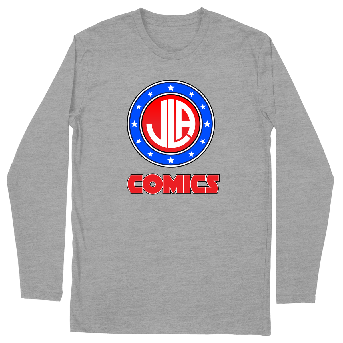Long Sleeve Unisex T-shirt - Heather Grey - front***Heather Grey|||Long Sleeve Unisex T-shirt