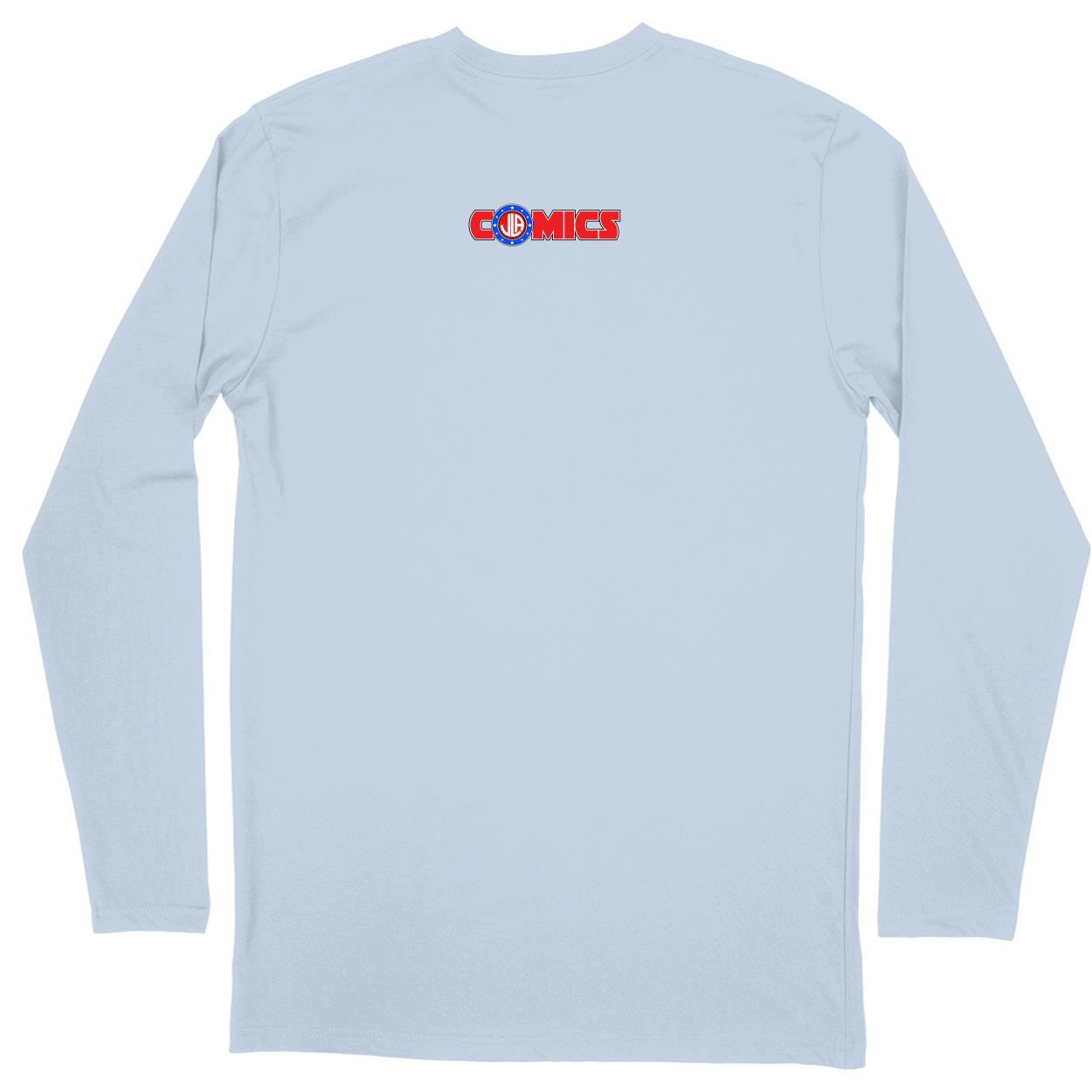 Long Sleeve Unisex T-shirt - Light Blue - back***Light Blue|||Long Sleeve Unisex T-shirt
