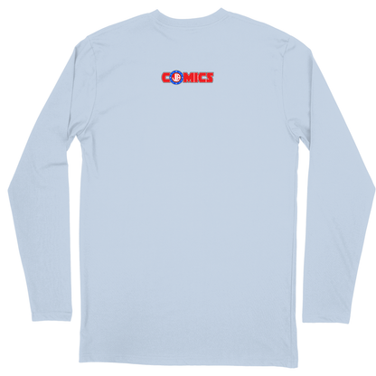 Long Sleeve Unisex T-shirt - Light Blue - back