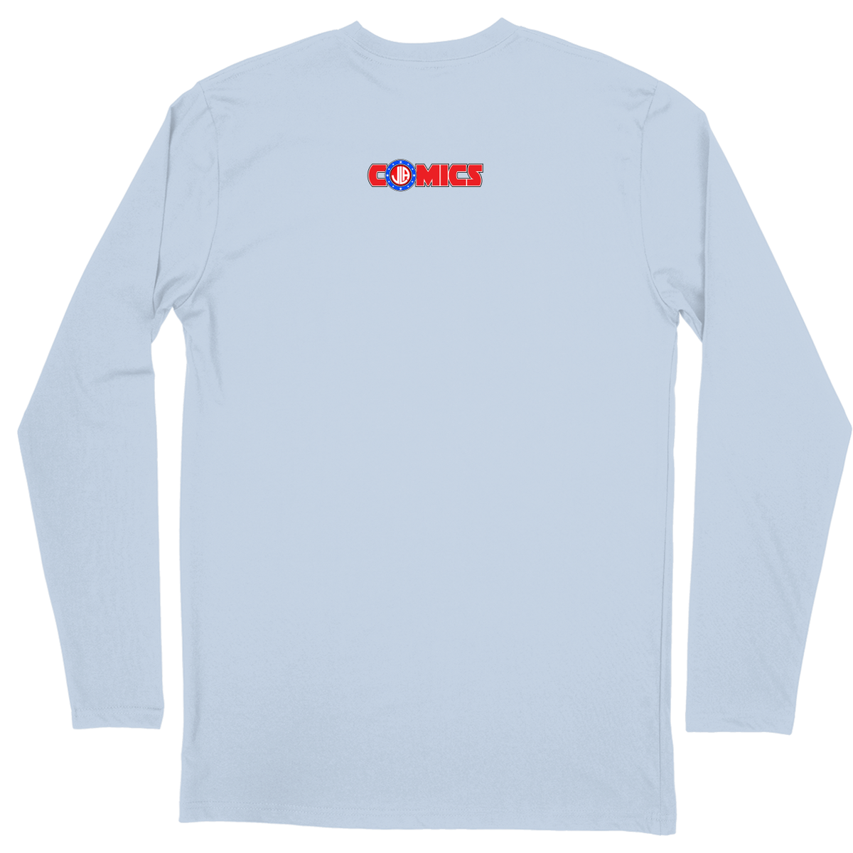 Long Sleeve Unisex T-shirt - Light Blue - back***Light Blue|||Long Sleeve Unisex T-shirt