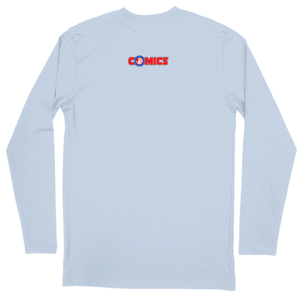Long Sleeve Unisex T-shirt - Light Blue - back