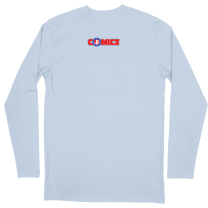 Long Sleeve Unisex T-shirt - Light Blue - back