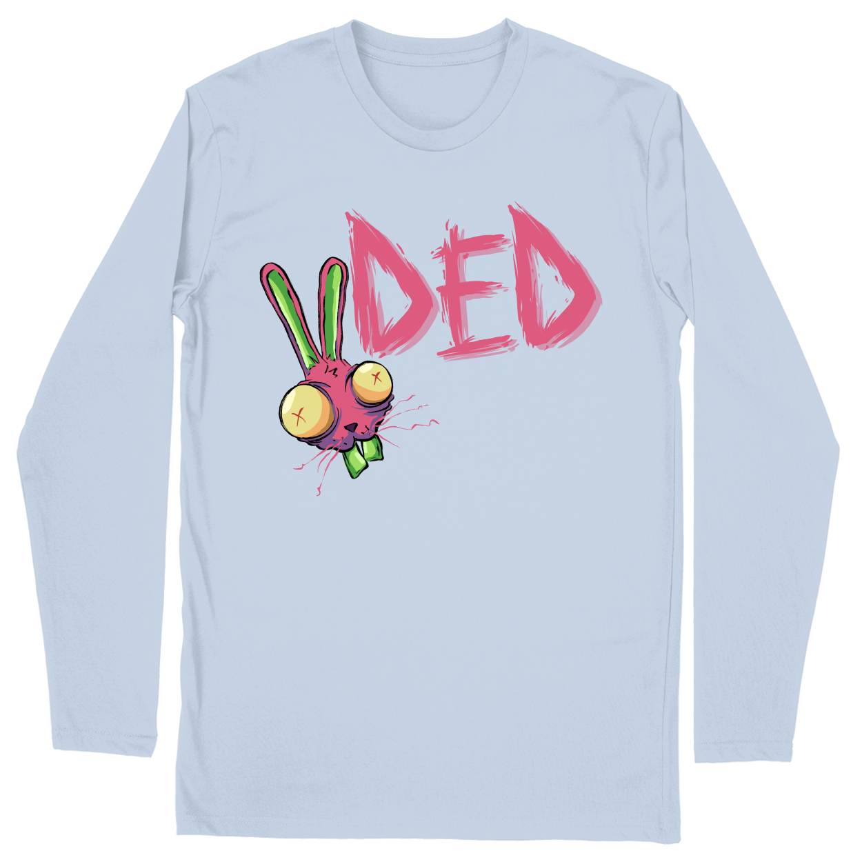 Long Sleeve Unisex T-shirt - Light Blue - front