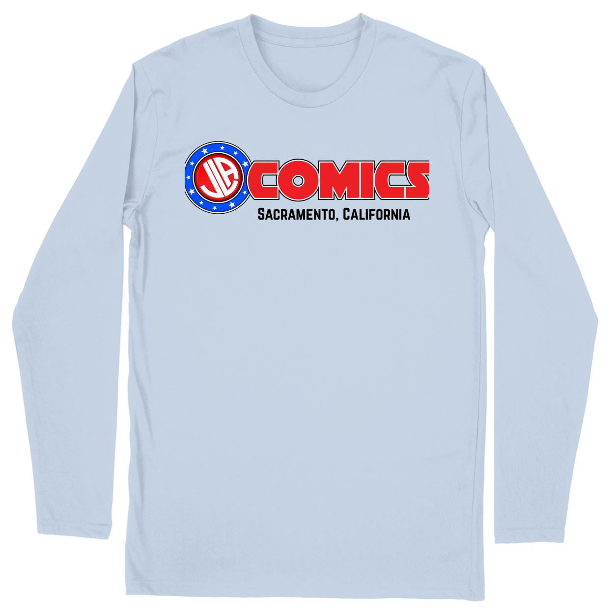 Long Sleeve Unisex T-shirt - Light Blue - front