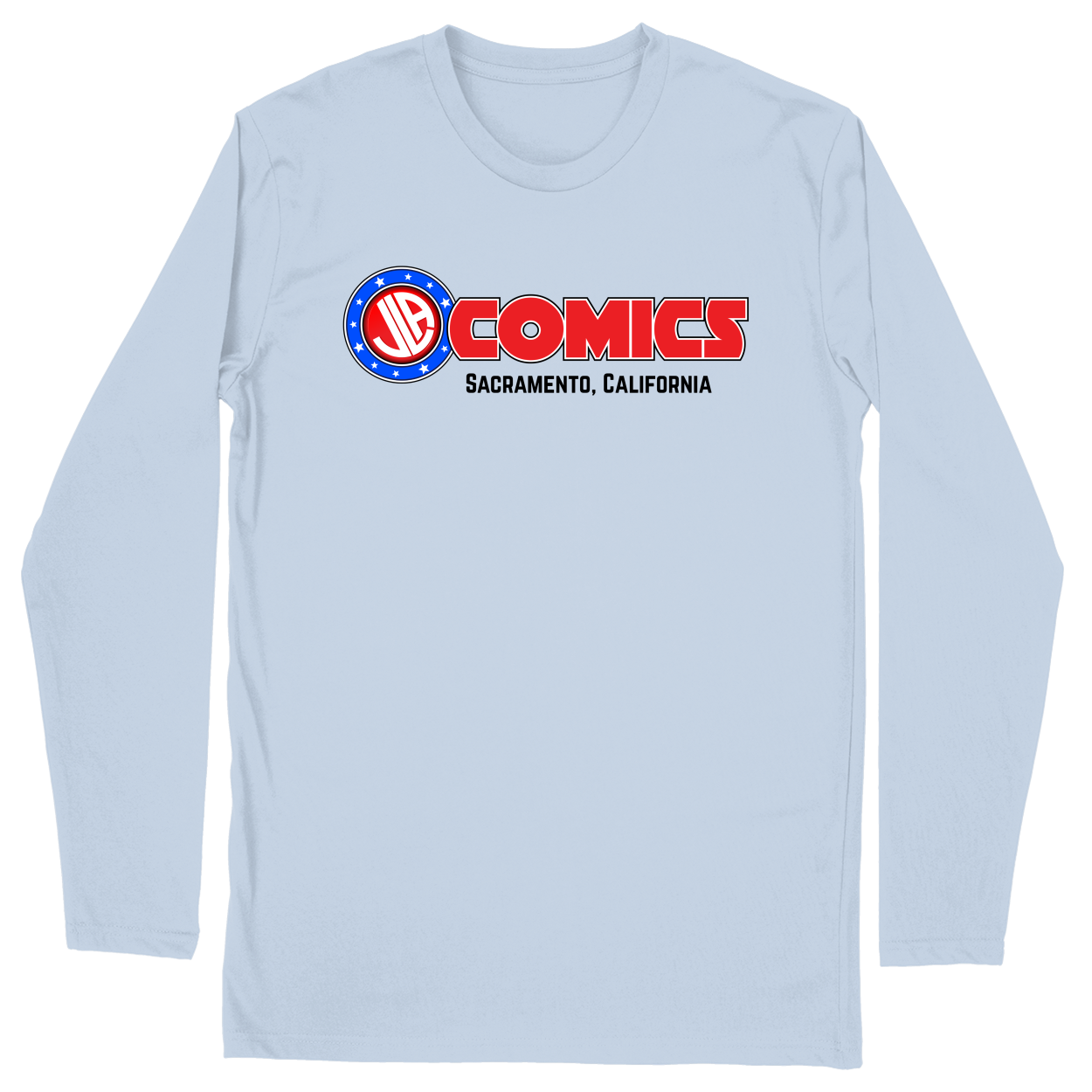 Long Sleeve Unisex T-shirt - Light Blue - front