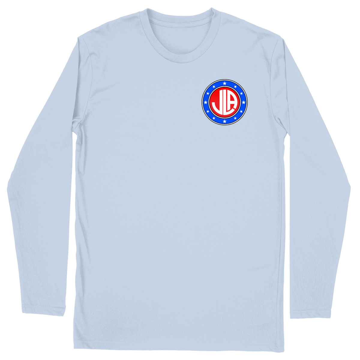 Long Sleeve Unisex T-shirt - Light Blue - front***Light Blue|||Long Sleeve Unisex T-shirt