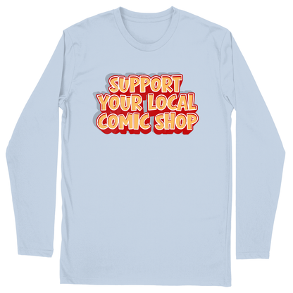 Long Sleeve Unisex T-shirt - Light Blue - front
