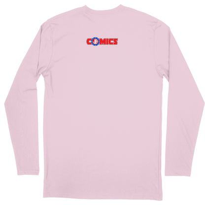 Long Sleeve Unisex T-shirt - Light Pink - back
