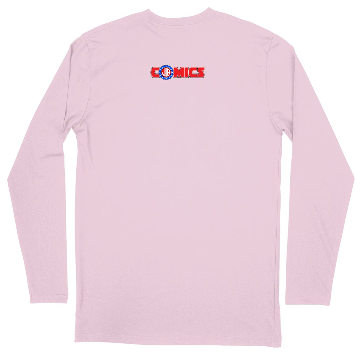 Long Sleeve Unisex T-shirt - Light Pink - back***Light Pink|||Long Sleeve Unisex T-shirt