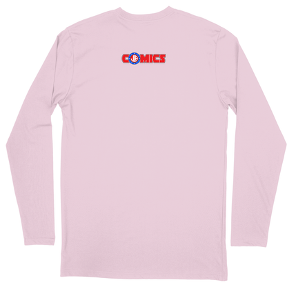 Long Sleeve Unisex T-shirt - Light Pink - back